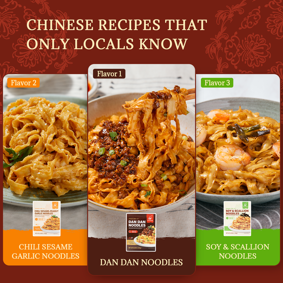 4-Pack Variety Noodles Kits | 3 Flavors